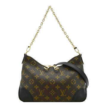 LOUIS VUITTON Boulogne Monogram Canvas Shoulder Bag Black