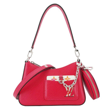 LOUIS VUITTON Marellini Epi Leather Shoulder Bag Pink