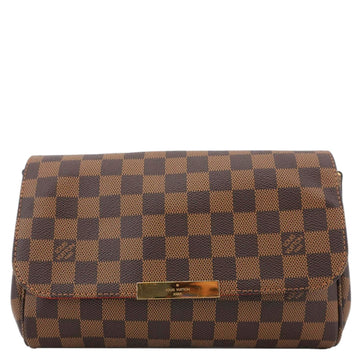 LOUIS VUITTON Favorite MM Monogram Canvas Shoulder Bag Brown