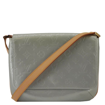 LOUIS VUITTON Thompson Street Monogram Vernis Shoulder Bag Silver