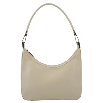 GUCCI Leather Shoulder Bag Cream 001.3812