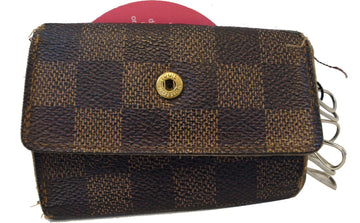 LOUIS VUITTON Damier Ebene 6 Keys Ring Holder Case