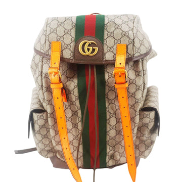 GUCCI Ophidia GG Medium Supreme Canvas Backpack Beige 598140