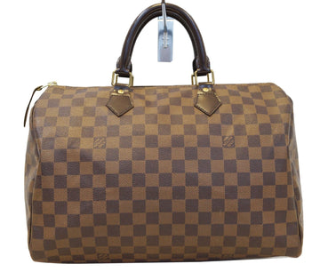 LOUIS VUITTON Damier Ebene Speedy 35 Satchel
