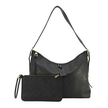 LOUIS VUITTON Carryall MM Empreinte Leather Shoulder Bag Black