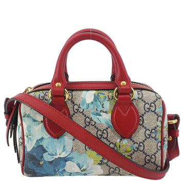 GUCCI Mini Blooms GG Supreme Canvas Top Handle Crossbody Bag Multicolor 546312