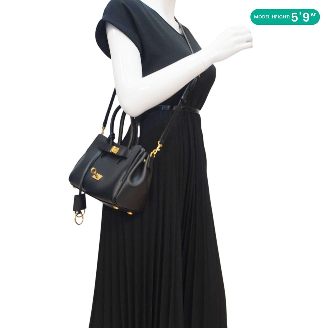 BALENCIAGA Carry All Bel Air Bag Leather Tote Shoulder Bag Black