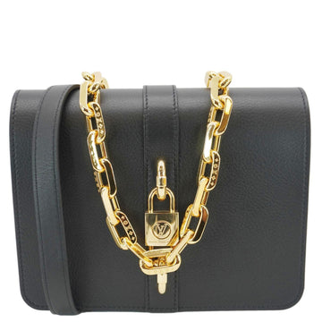 LOUIS VUITTON Rendez Vous Calfskin Leather Crossbody Bag Black