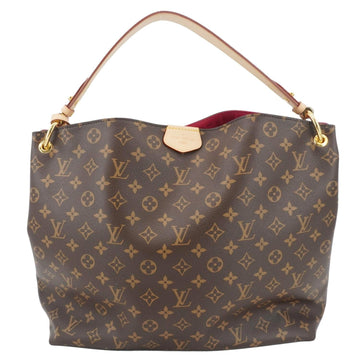 LOUIS VUITTON Graceful MM Monogram Canvas Shoulder Bag Brown