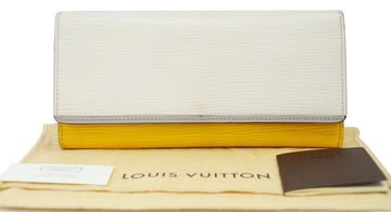 LOUIS VUITTON Epi Portefeuille Flore Long Wallet White Yellow - Final Call
