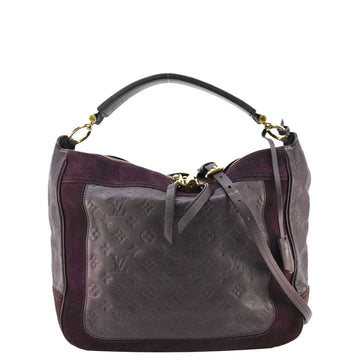 LOUIS VUITTON Audacie MM Empreinte Leather Shoulder Bag Terre