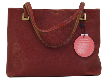 Kate spade Red Pebbled Leather Shoulder Bag TT390