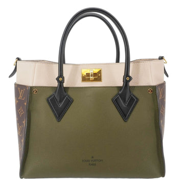 LOUIS VUITTON On My Side MM Monogram Canvas Satchel Bag Cream