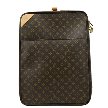LOUIS VUITTON Pegase 55 Monogram Canvas Luggage Suitcase Travel Bag Brown