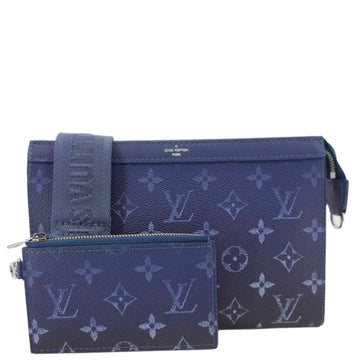 LOUIS VUITTON Gaston Wearable Monogram Canvas Wallet Navy Blue
