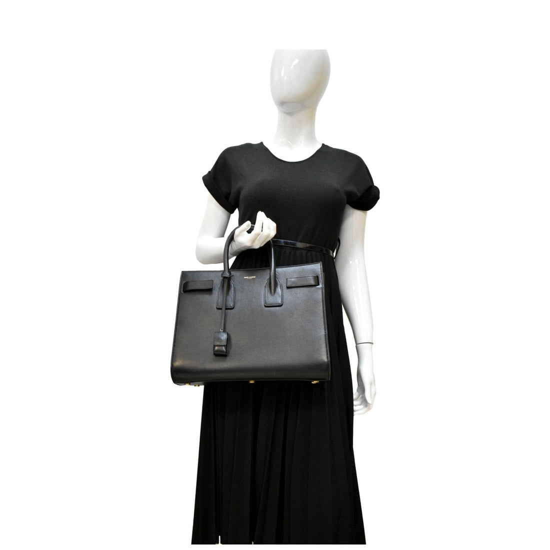 Yves Saint Laurent Sac De Jour Small Leather Shoulder Bag Black