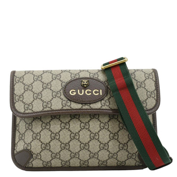 GUCCI Neo  GG Monogram Canvas Belt Bag Beige 493930