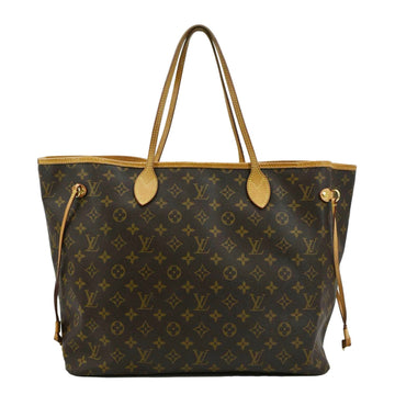 LOUIS VUITTON Neverfull GM Monogram Canvas Tote Bag Brown