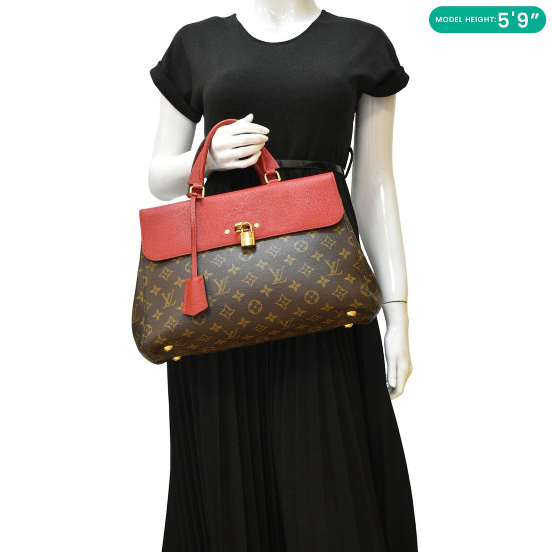LOUIS VUITTON Venus Monogram Canvas 2way Shoulder Bag Cherry