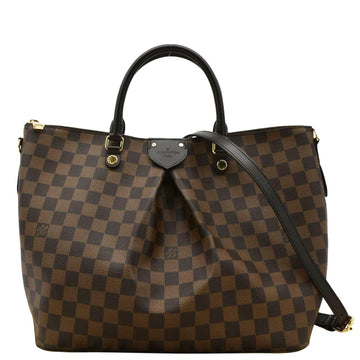 LOUIS VUITTON Siena MM Damier Ebene Shoulder Bag Brown
