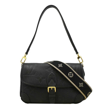 LOUIS VUITTON  Diane Empreinte Leather Crossbody Bag Black
