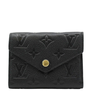 LOUIS VUITTON Victorine Monogram Empreinte Wallet Black