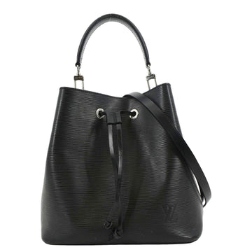 LOUIS VUITTON NeoNoe Epi Leather Shoulder Bag Black