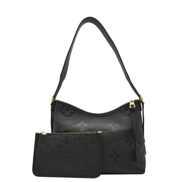 LOUIS VUITTON Carryall PM  Monogram Empreinte Leather Shoulder Bag Black