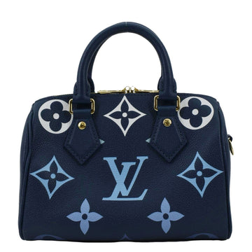 LOUIS VUITTON Speedy 20 Bandouliere Empreinte Monogram Shoulder Bag Degrade Blue