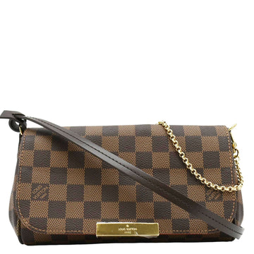 LOUIS VUITTON Favorite PM Damier Ebene Crossbody Bag Brown