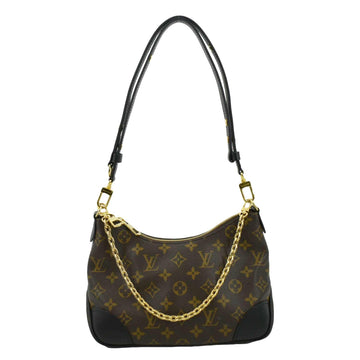 LOUIS VUITTON Boulogne NM Monogram Canvas Shoulder Bag Black