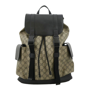 GUCCI Soft GG Supreme Canvas Backpack Bag Beige 450958