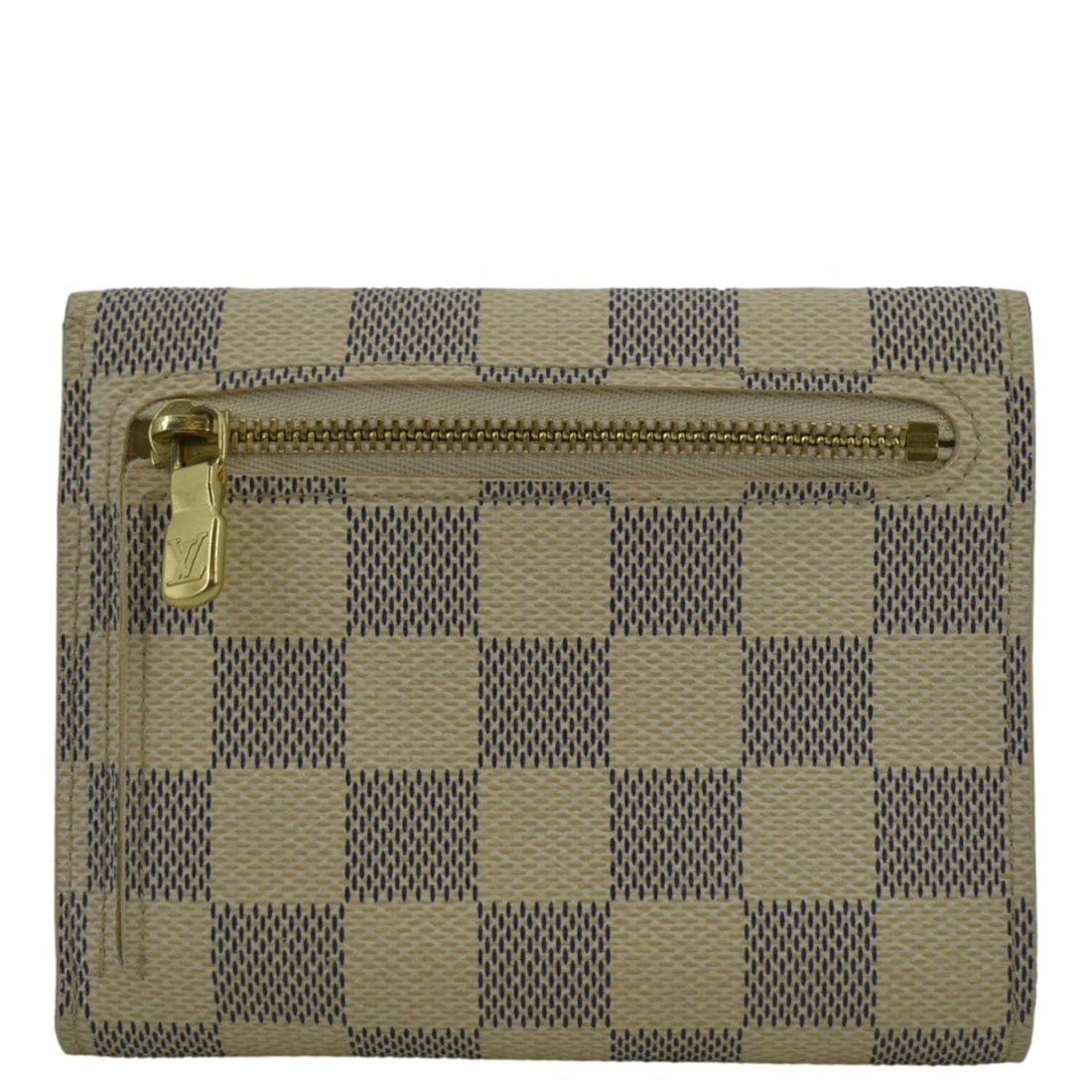 LOUIS VUITTON Koala Damier Azur Wallet White