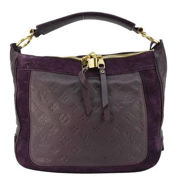 LOUIS VUITTON Audacie MM Empreinte Leather Shoulder Bag Terre