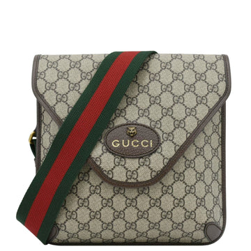 GUCCI Neo  Medium GG Supreme Canvas Messenger Bag Beige 598604
