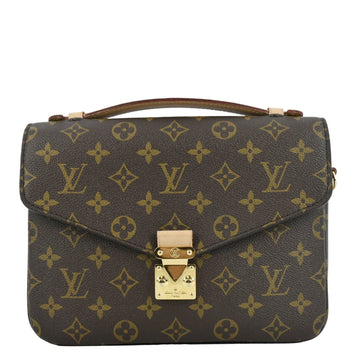 LOUIS VUITTON Metis Pochette Monogram Canvas Crossbody Bag Brown