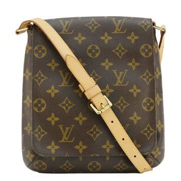 LOUIS VUITTON Mtte Salsa Monogram Canvas Shoulder Bag Brown