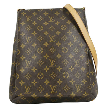 LOUIS VUITTON Mtte Salsa GM Monogram Canvas Crossbody Bag Brown