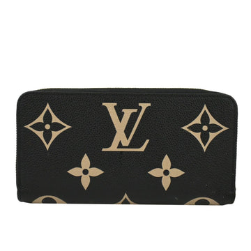 LOUIS VUITTON Zip Around Monogram Empriente Leather Wallet Bicolor