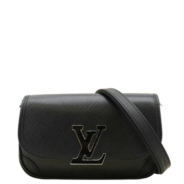 LOUIS VUITTON Buci Epi Grained Leather Shoulder Bag Black