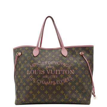 LOUIS VUITTON Neverfull GM Articles De Voyages Monogram Canvas Tote Bag Brown