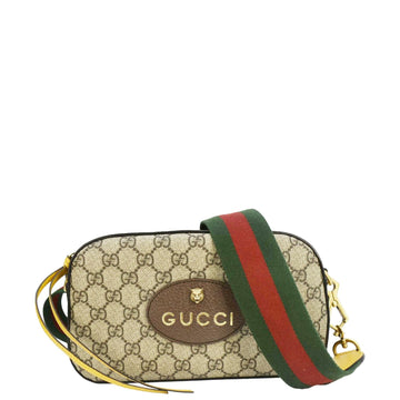 GUCCI Neo  GG Supreme Canvas Messenger Bag Beige 476466