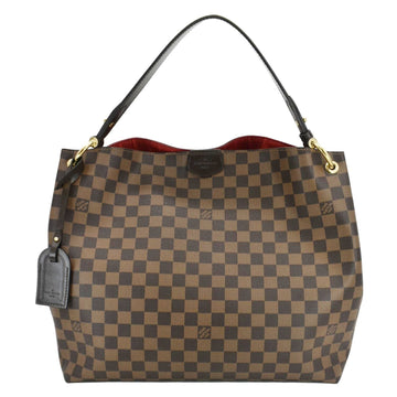 LOUIS VUITTON Graceful MM Damier Ebene Shoulder Bag Brown
