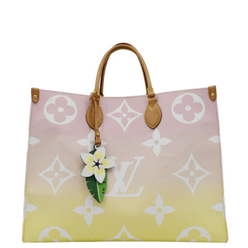 LOUIS VUITTON Pool Onthego GM Monogram Canvas Tote Bag Pink