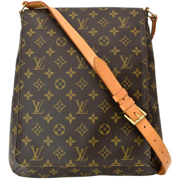 LOUIS VUITTON Mtte Salsa GM Monogram Canvas Crossbody Bag Brown