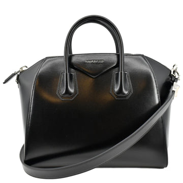 GIVENCHY Antigona Medium  Leather Shoulder Bag Black