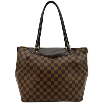 LOUIS VUITTON Westminster GM Damier Ebene Tote Shoulder Bag Brown