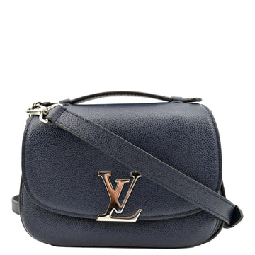 LOUIS VUITTON Vivienne NM Grained  Leather Shoulder Bag Blue