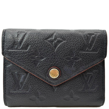 LOUIS VUITTON Victorine Monogram Empreinte Wallet Dark Navy Blue