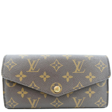 LOUIS VUITTON  Sarah Monogram Canvas Wallet Brown